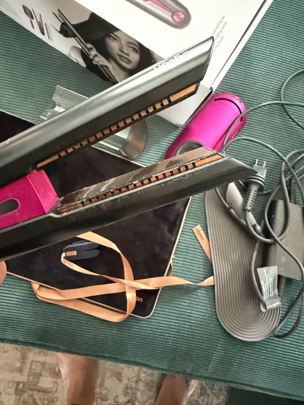 Dyson Corrale Hair Straightener in Metallic Gray and Pink - Picture 4 of 7